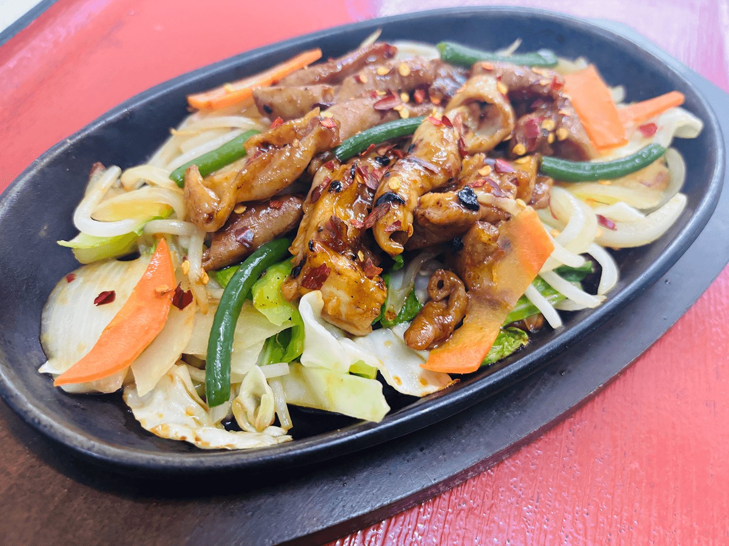 もつの味噌炒め定食